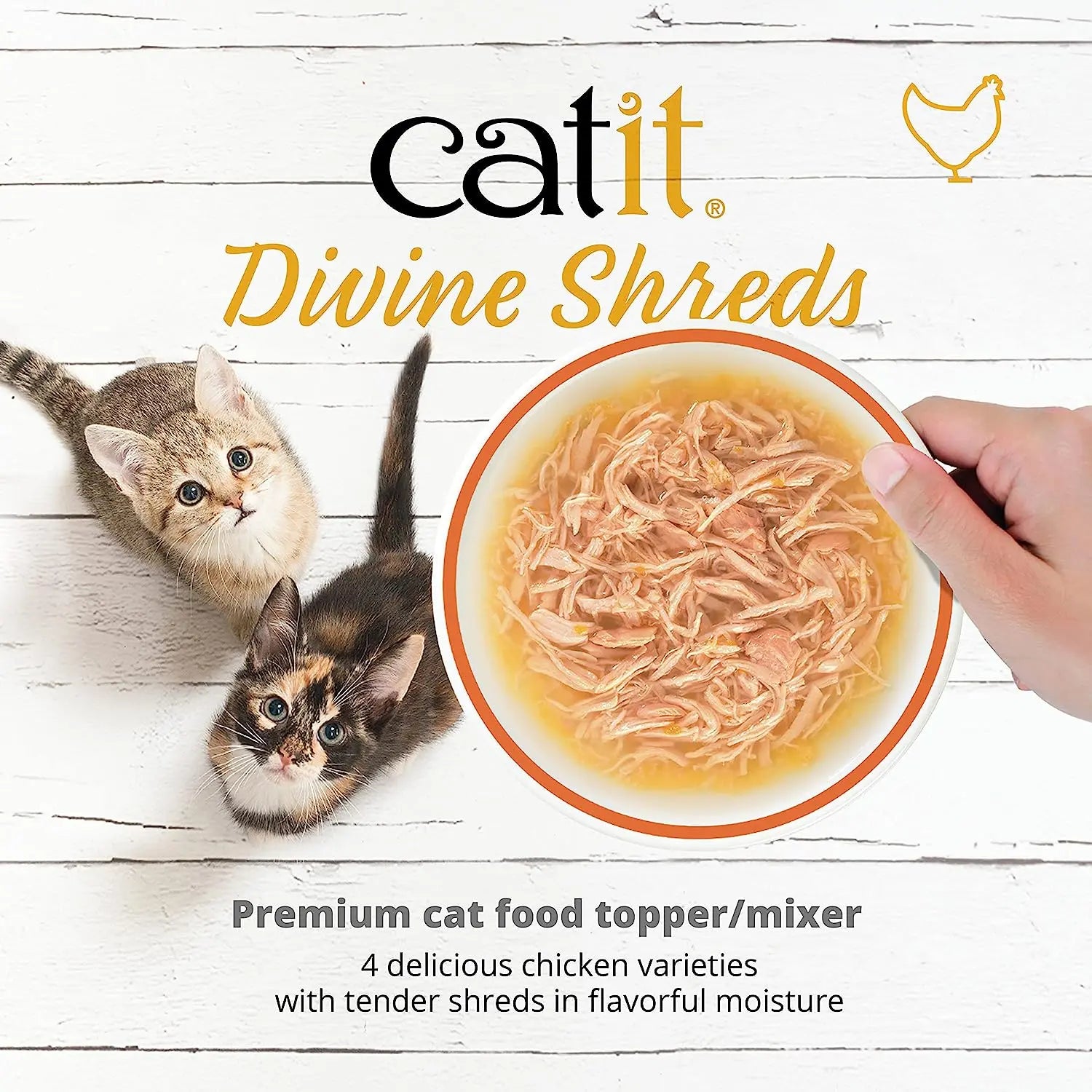 Catit Divine Shreds Chicken Variety Pack CatIt