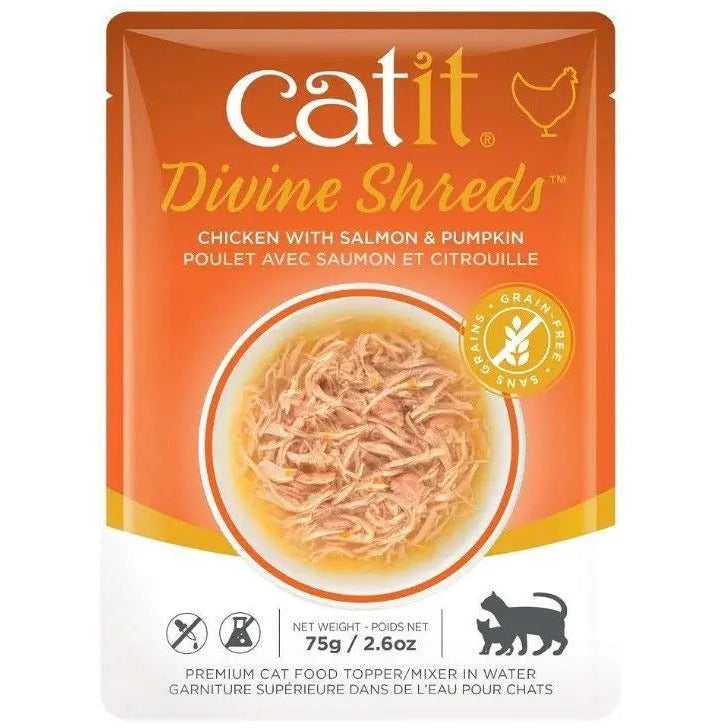 Catit Divine Shreds Chicken with Salmon and Pumpkin CatIt