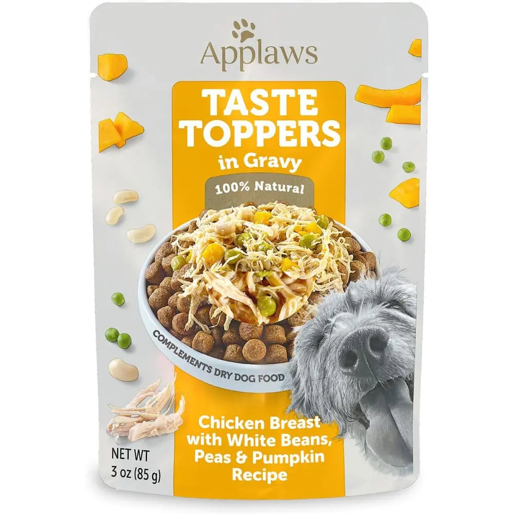 Chicken Breast with White Beans, Peas & Pumpkin in Gravy Pouch 12/cs Applaws