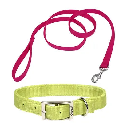 Coastal Flat Buckle Double Ply Nylon Collars & Leads Coastal Pet