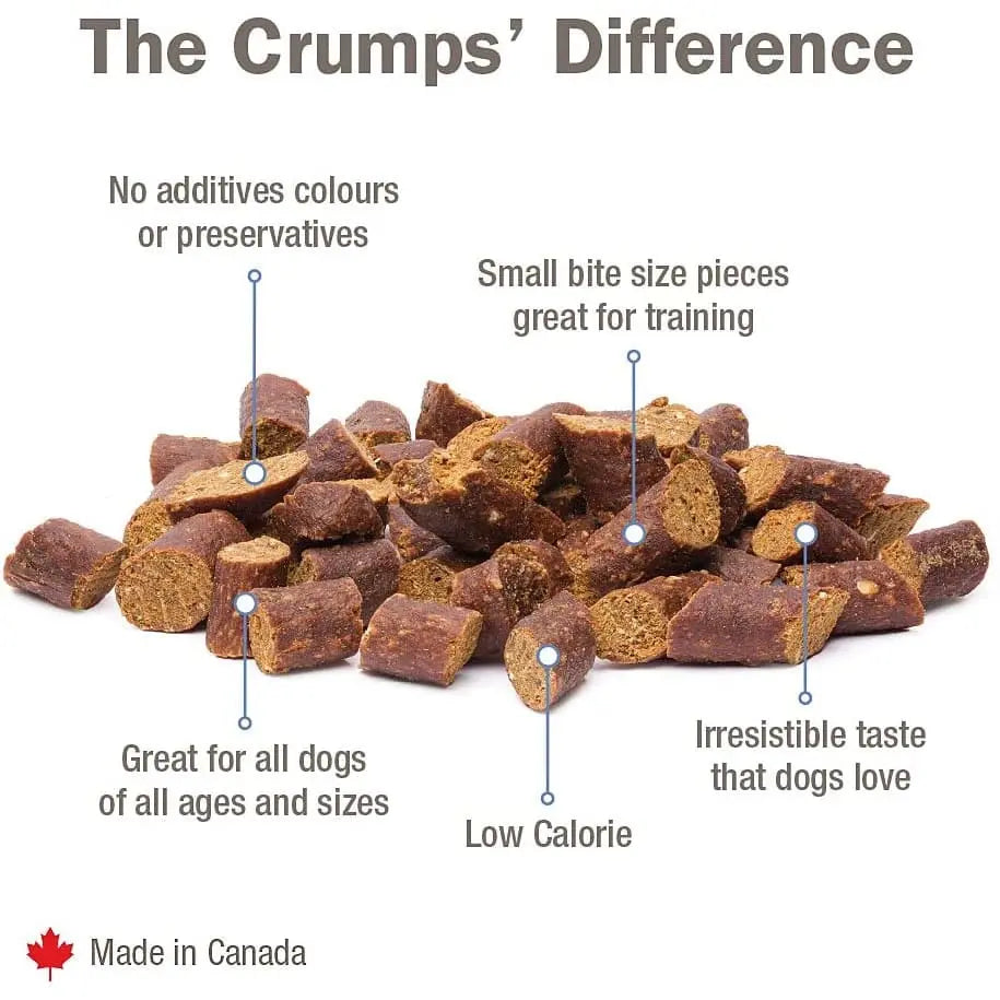 Crumps' Naturals Mini Trainers Semi-Moist Beef Dog Treats Crumps' Naturals