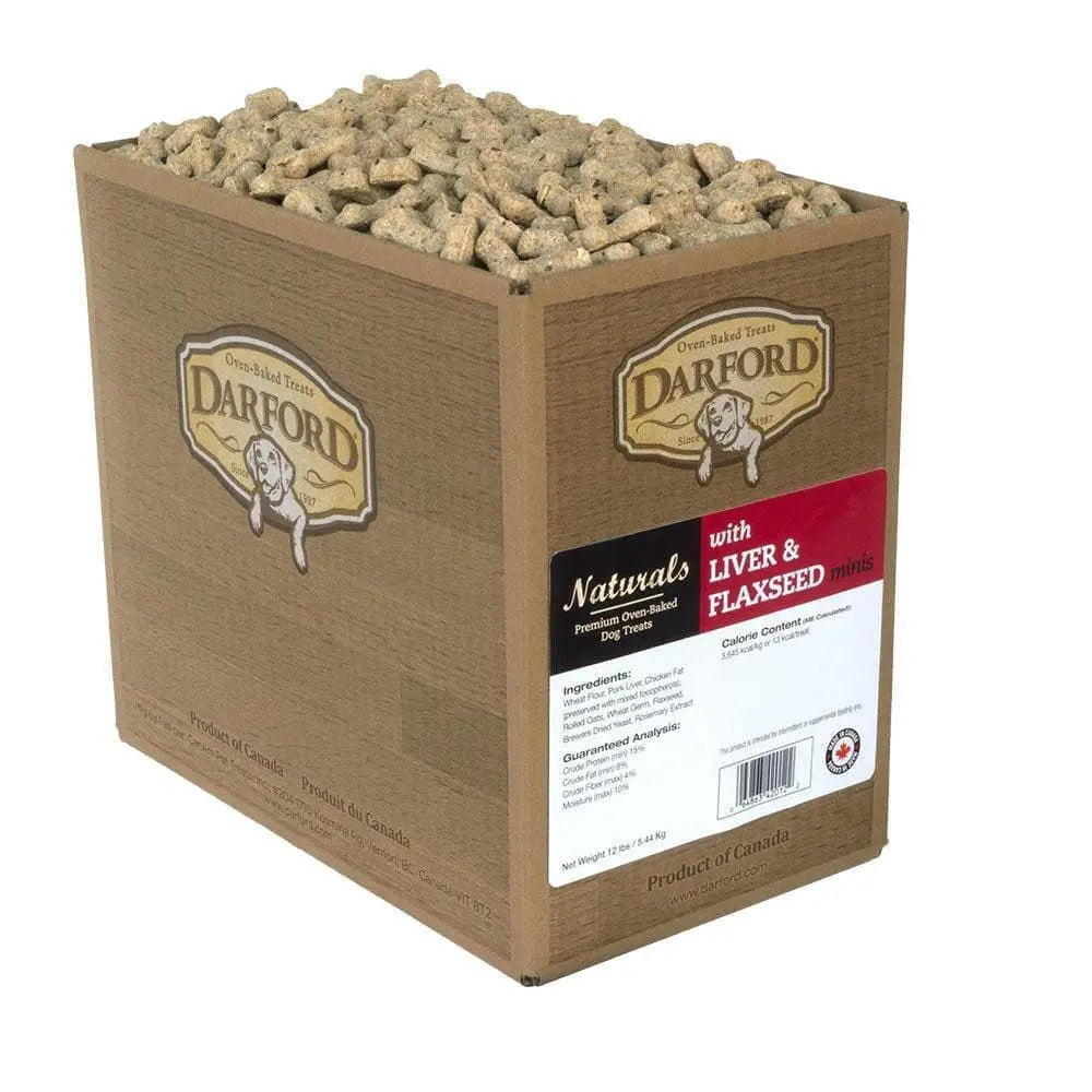 Darford® Naturals Liver & Flaxseed Minis Dog Treats 12 Lbs Darford®