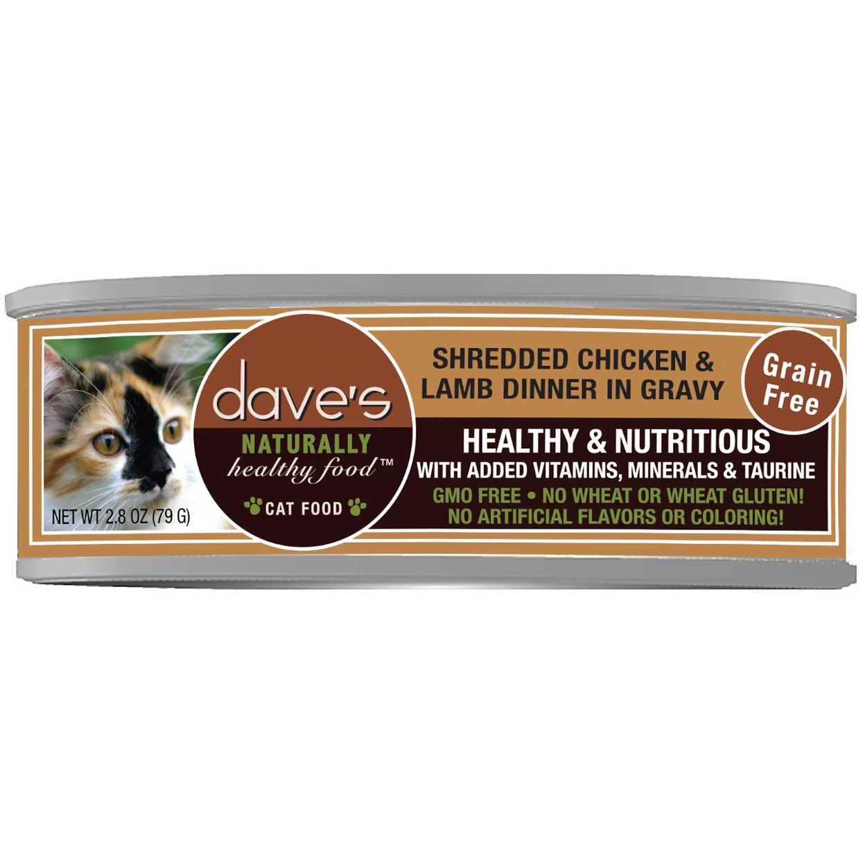 Dave's Pet Food Naturally Healthy Grain-Free  Dinner in Gravy Wet Cat Food  case of 24 Dave's Pet Food