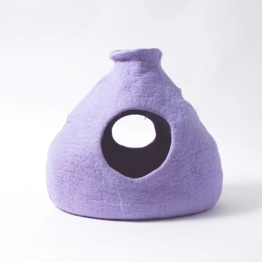 Dharma Dog Karma Cat Wool Pet Cave Purr-a-Boo Small Dogs & Cat Bed Dharma Dog Karma Cat