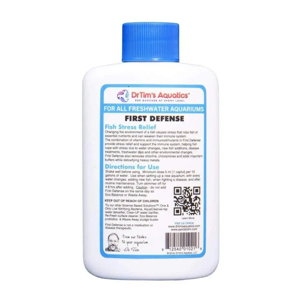 Dr. Tim's Aquatics First Defense Fish Stress Relief & Immune Support for Freshwater Aquarium Dr. Tim's Aquatics