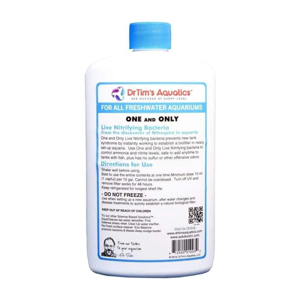 Dr. Tim's Aquatics One & Only Live Nitrifying Bacteria for Freshwater Aquariums Dr. Tim's Aquatics