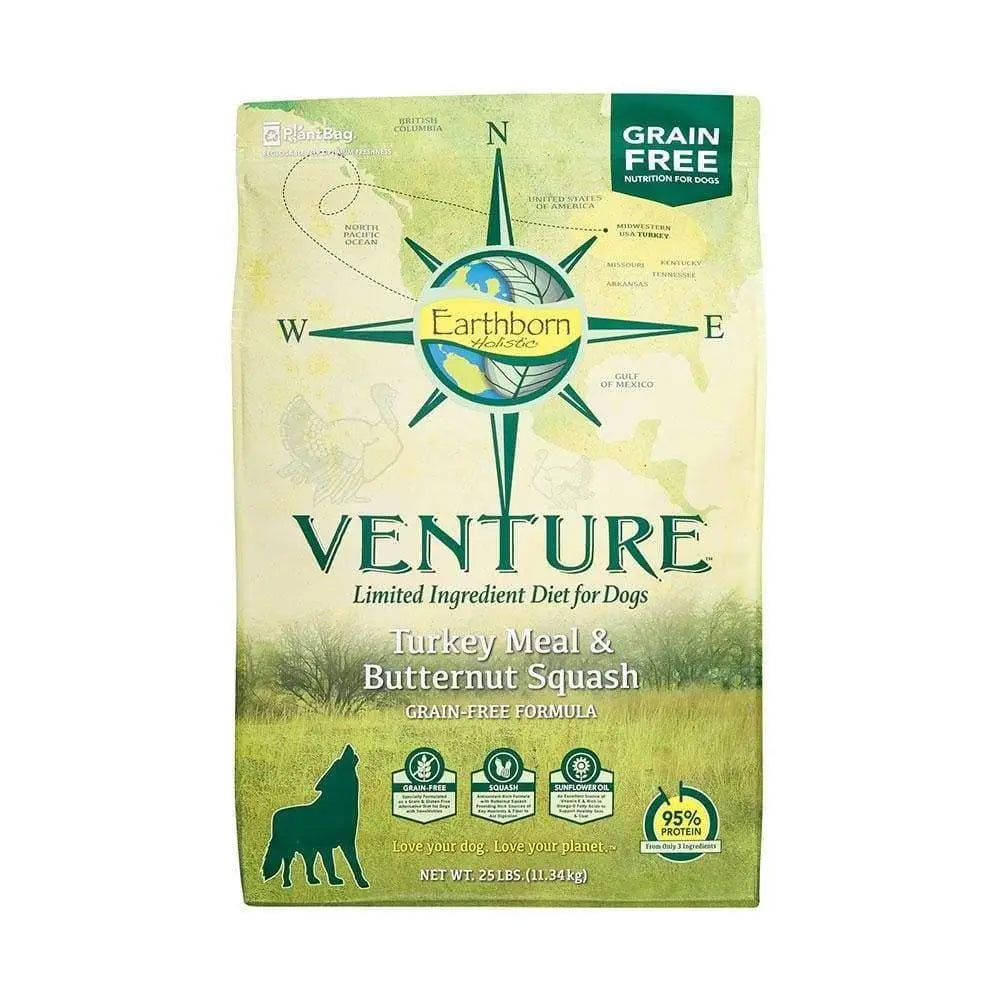 Earthborn Holistic® Venture Turkey Meal & Butternut Squash Grain Free Formula 25 Lbs Earthborn Holistic®