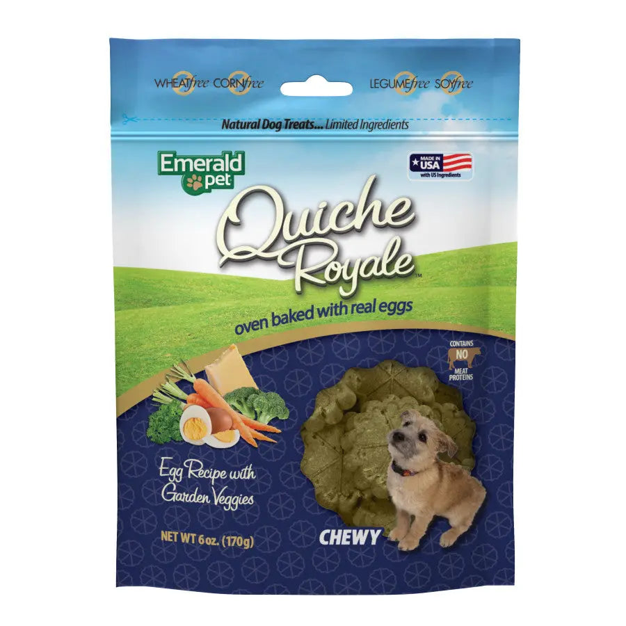 Emerald Pet Quiche Royale Chewy Dog Treat 6 oz Emerald Pet