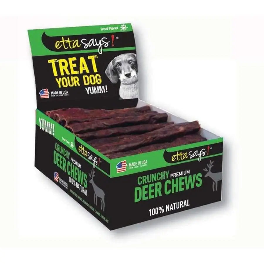 Etta Says! Premium Crunchy Deer Dog Treat 1ea/4.5 in, 36 ct Etta Says