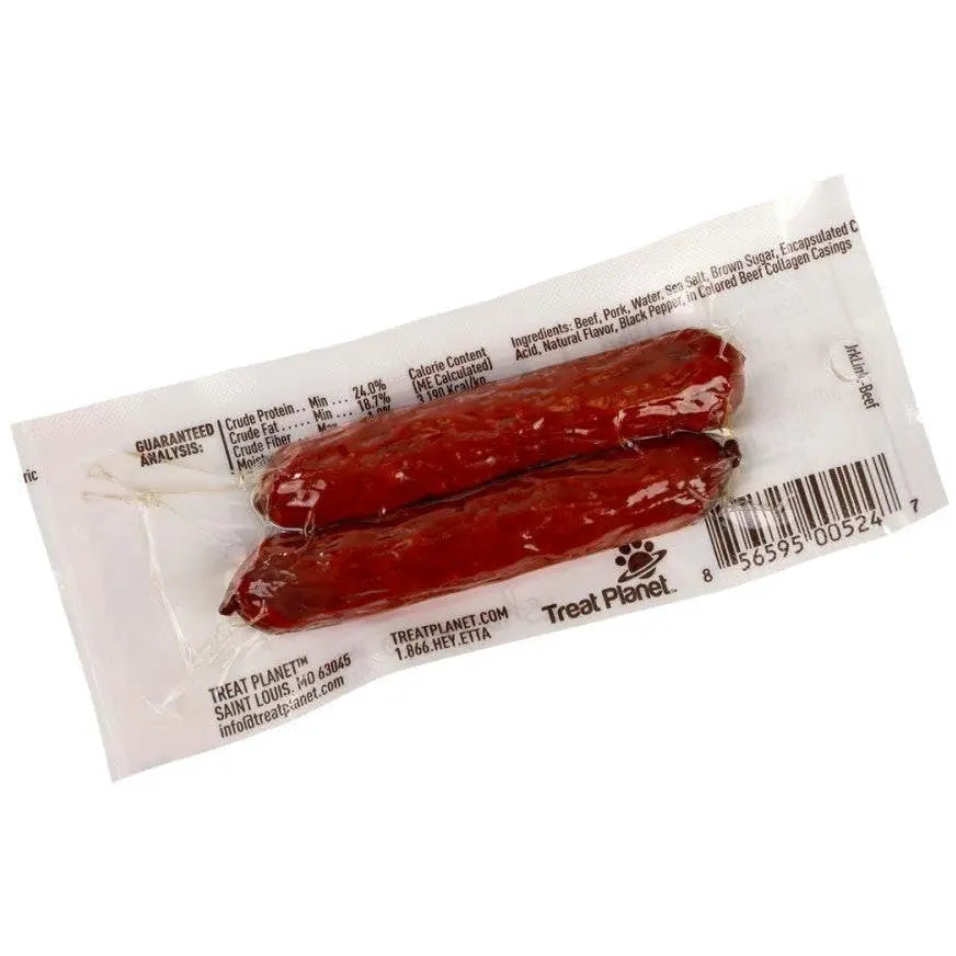 Etta Says! Sausage Link Dog Treat Display Beef 12ea/1.25 oz Etta Says