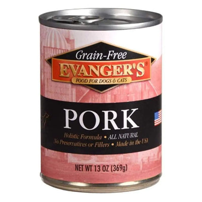 Evanger's Grain-Free Pork Canned Dog & Cat Food 12ea/12.8 oz Evanger's