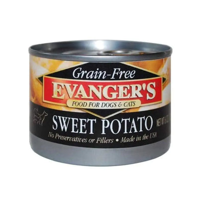 Evanger's Grain-Free Sweet Potato Canned Dog & Cat Food 24ea/6 oz, Evanger's