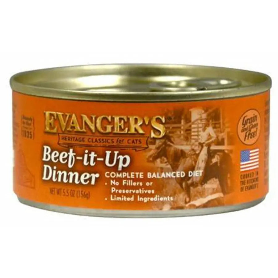 Evanger's Heritage Classic Beef It Up Dinner Canned Cat Wet Food Evanger's