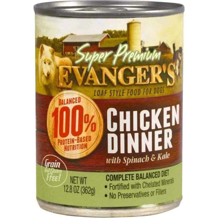 Evanger's Super Premium Chicken Dinner Canned Dog Food 12.8-oz, case of 12 Evanger's