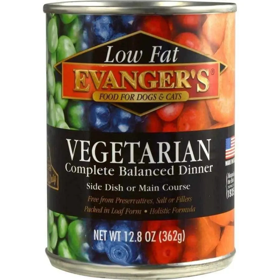 Evanger's Super Premium Vegetarian Dinner Canned Dog & Cat Food 12ea/12.8 oz Evanger's