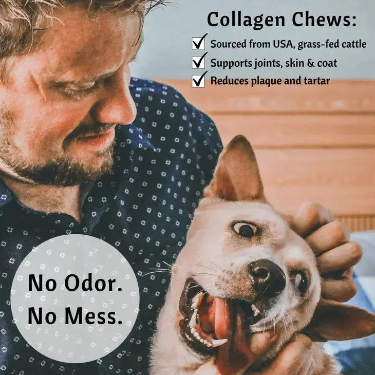 Exclusively Pet Collagen  Superfood Chews Cranberry Vitamin C Dog Dental Treats Exclusively Pet