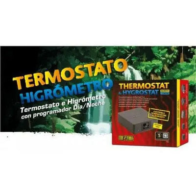 Exo Terra Thermostat (600W) & Hygrostat (100W) with Day/Night timer Exo-Terra