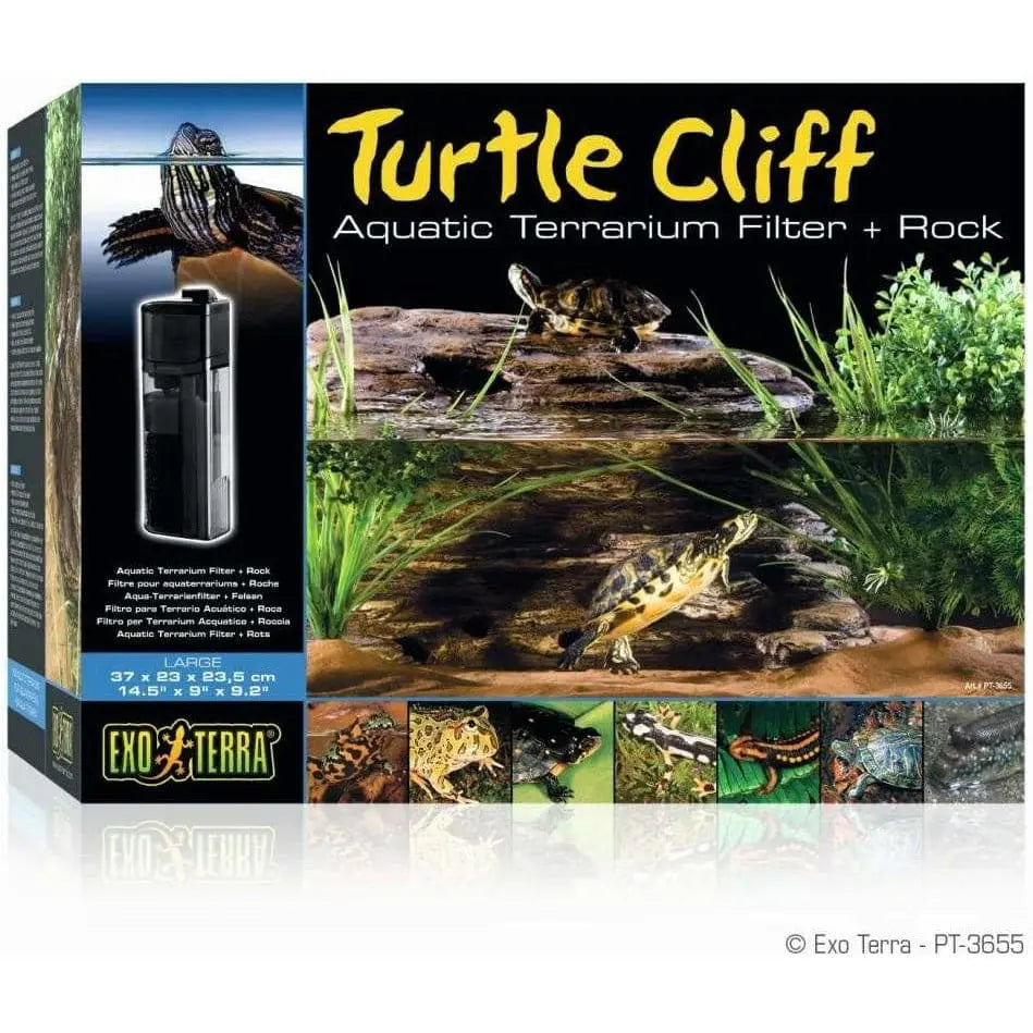 Exo Terra Turtle Cliff, Reptile Aquatic Terrarium Filter Exo Terra