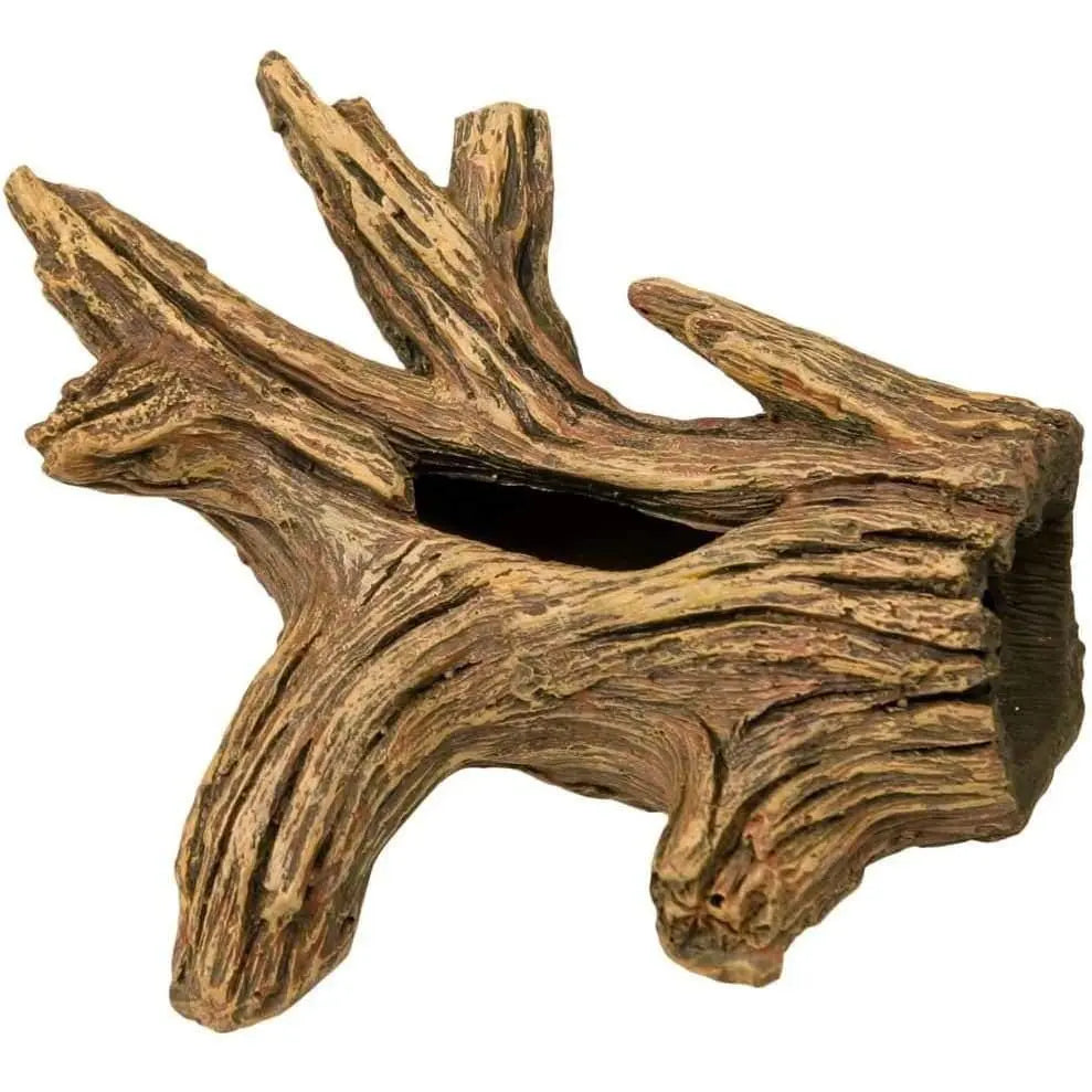 Exotic Environments Driftwood Hideaway Natural Blue Ribbon Pet