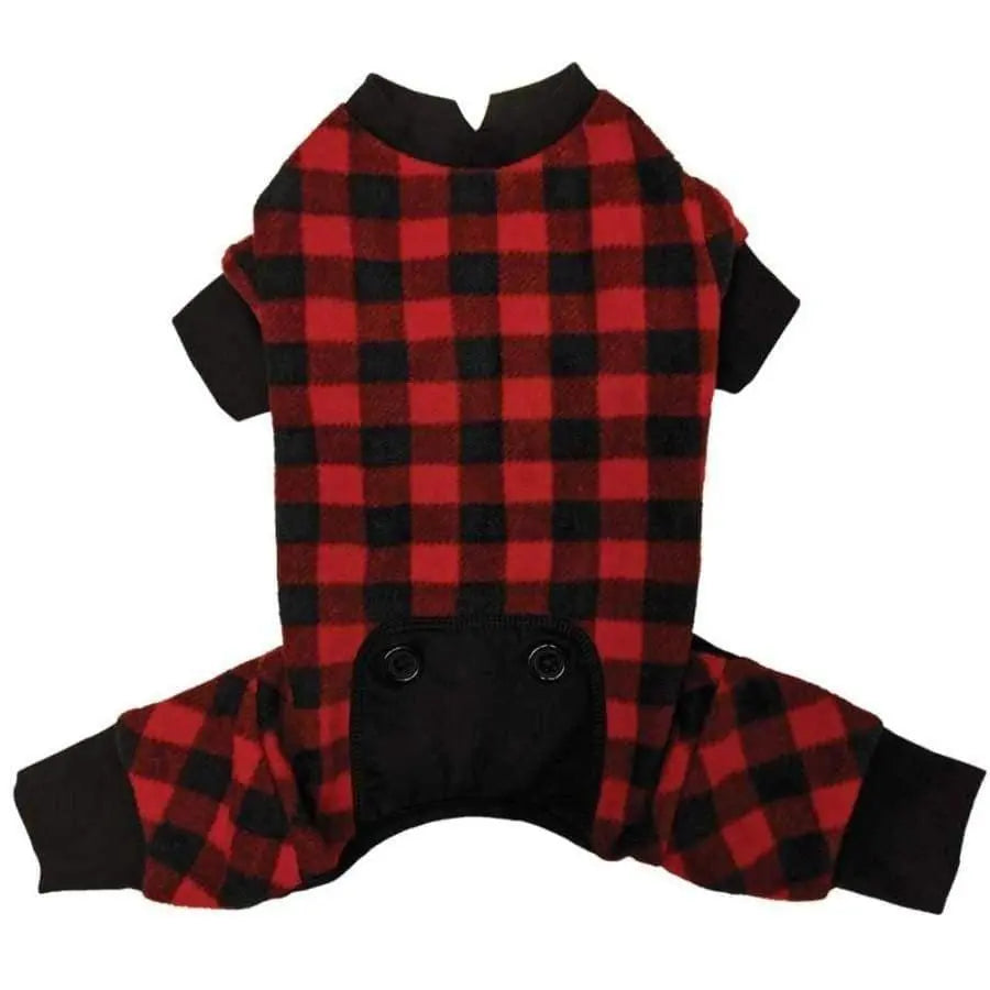 Fashion Pet Buffalo Plaid Dog Pajamas Red Talis Us