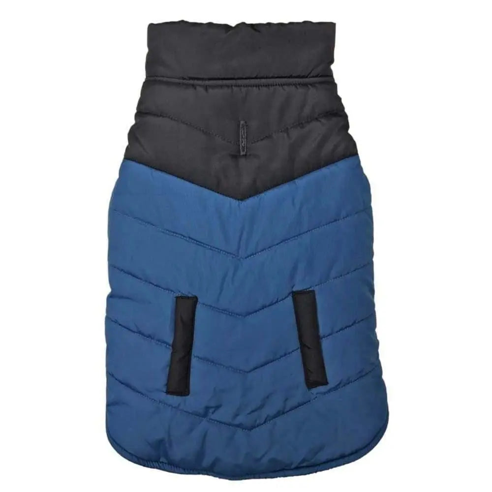 Fashion Pet Color Block Puffer Jacket Reversible Blue Fashion Pet CPD