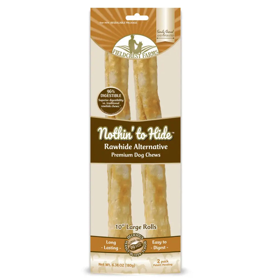 Fieldcrest Farms Nothin' to Hide Peanut Butter Flip Chips Roll Dog Treat Fieldcrest Farms