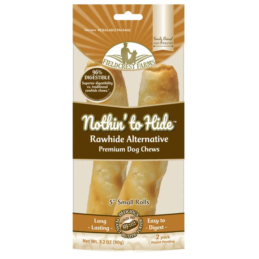 Fieldcrest Farms Nothin' to Hide Peanut Butter Flip Chips Roll Dog Treat Fieldcrest Farms