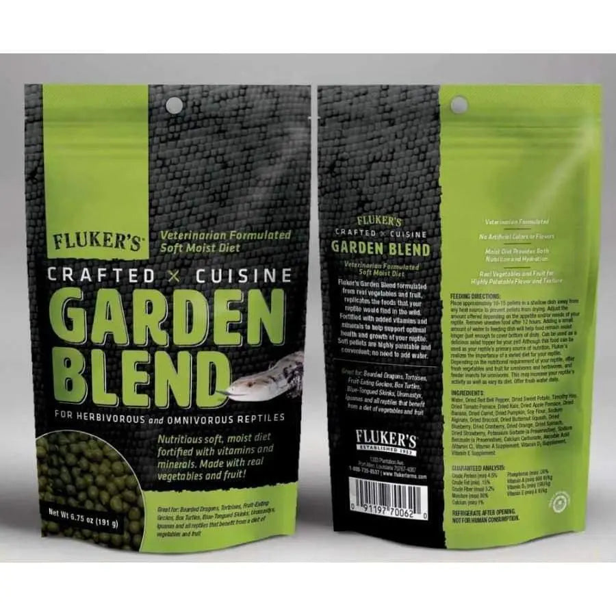 Fluker's Crafted Cuisine Garden Blend Dry Food for Omnivorous Reptiles Fluker's CPD