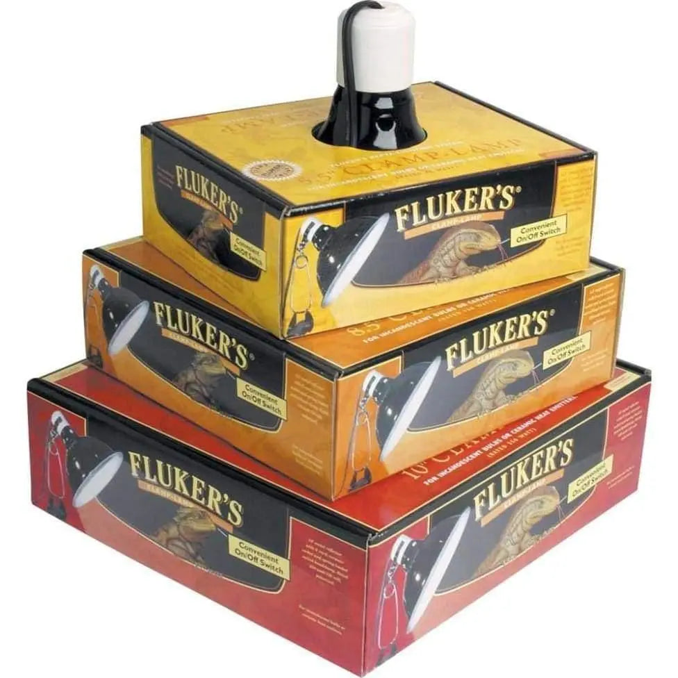 Fluker's Repta-Clamp Lamp with Switch Black Fluker's CPD