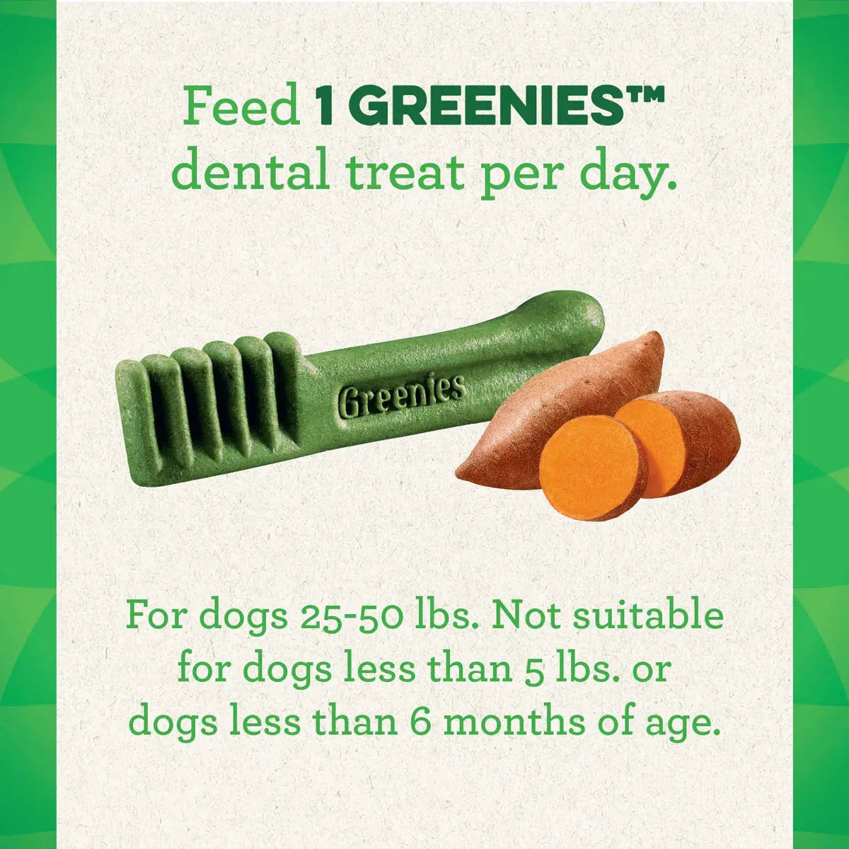 GREENIES Sweet Potato Flavored Dental Treats Greenies