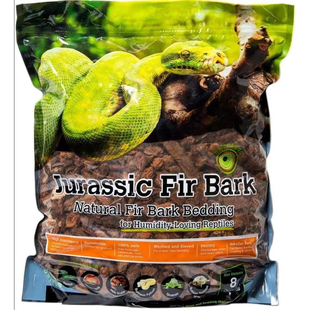 Galapagos Jurassic Fir Bark Natural Fir Bark Bedding Substrate Brown 8 qt Galapagos CPD