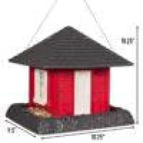 Garden House Birdfeeder  Red nor