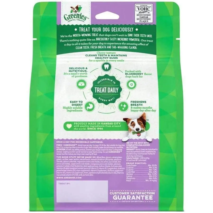 Greenies Blueberry Flavor Dog Dental Treat 12 oz Greenies CPD