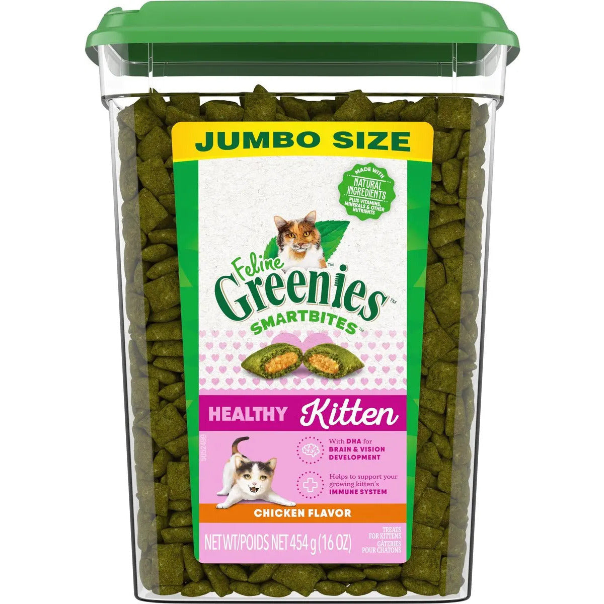 Greenies Feline Smart Bites Chicken Healthy Kitten Cat Treats Greenies