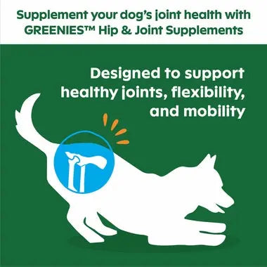 Greenies Hip & Joint Dog Supplements Chicken Flavor Greenies