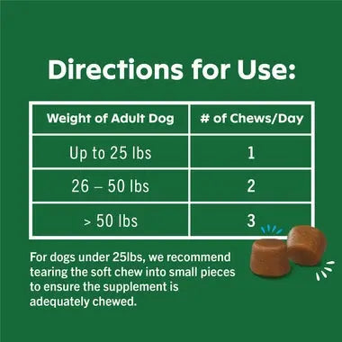 Greenies Hip & Joint Dog Supplements Chicken Flavor Greenies