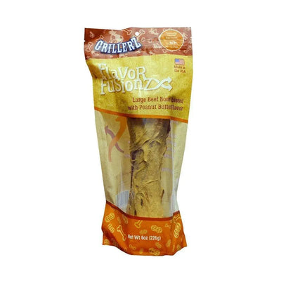Grillerz® Flavor Fusionz Beef Bone Basted with Peanut Butter Dog Treats Large Grillerz®