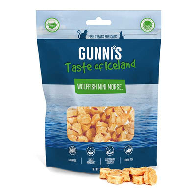 Gunni's Taste of Iceland Omega Rich  Wolffish Mini Morsel Cat Treats Gunni's Taste of Iceland