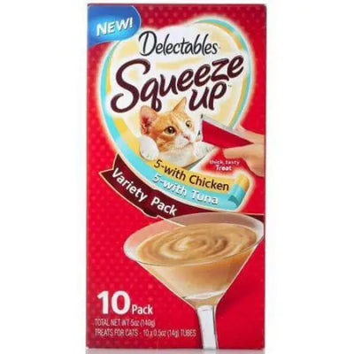 Hartz Delectables Squeeze Up Lickable Cat Treat - Variety Pack Hartz