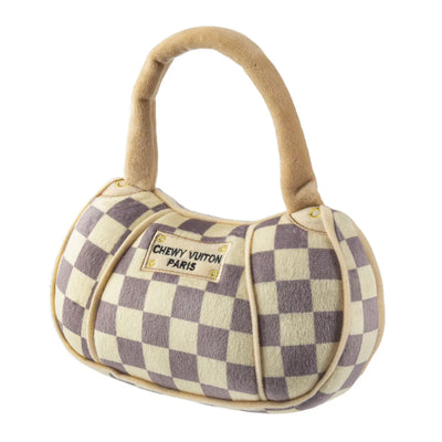 Haute Diggity Dog Checker Chewy Vuiton Handbag Plush Dog Toy Haute Diggity Dog