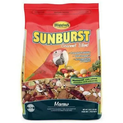 Higgins Sunburst Gourmet Blend Macaw Parrot Bird Food Higgins