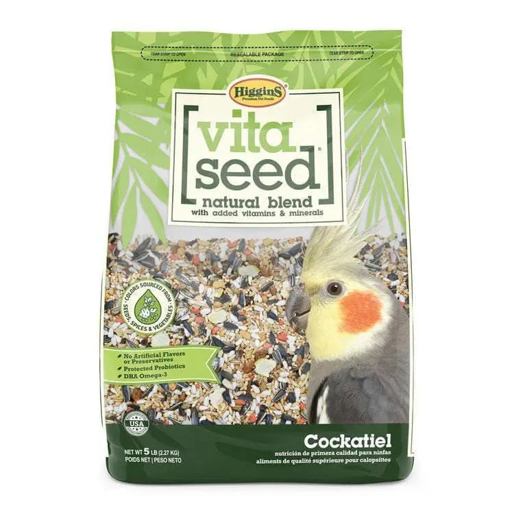 Higgins Vita Seed Natural Blend Cockatiel Food Higgins