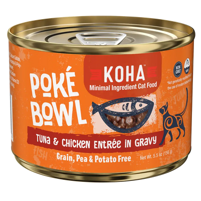 KOHA Poké Bowl Tuna & Chicken Entrée in Gravy for Cats KOHA