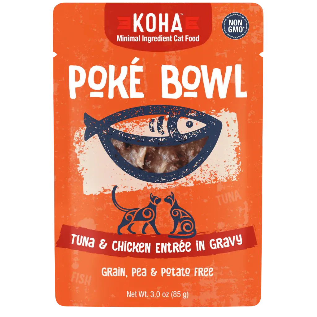 KOHA Poké Bowl Tuna & Chicken Entrée in Gravy for Cats KOHA