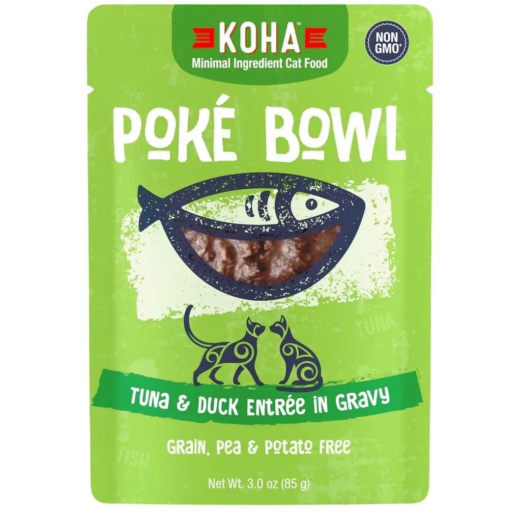 KOHA Poké Bowl Tuna & Duck Entrée in Gravy for Cats KOHA