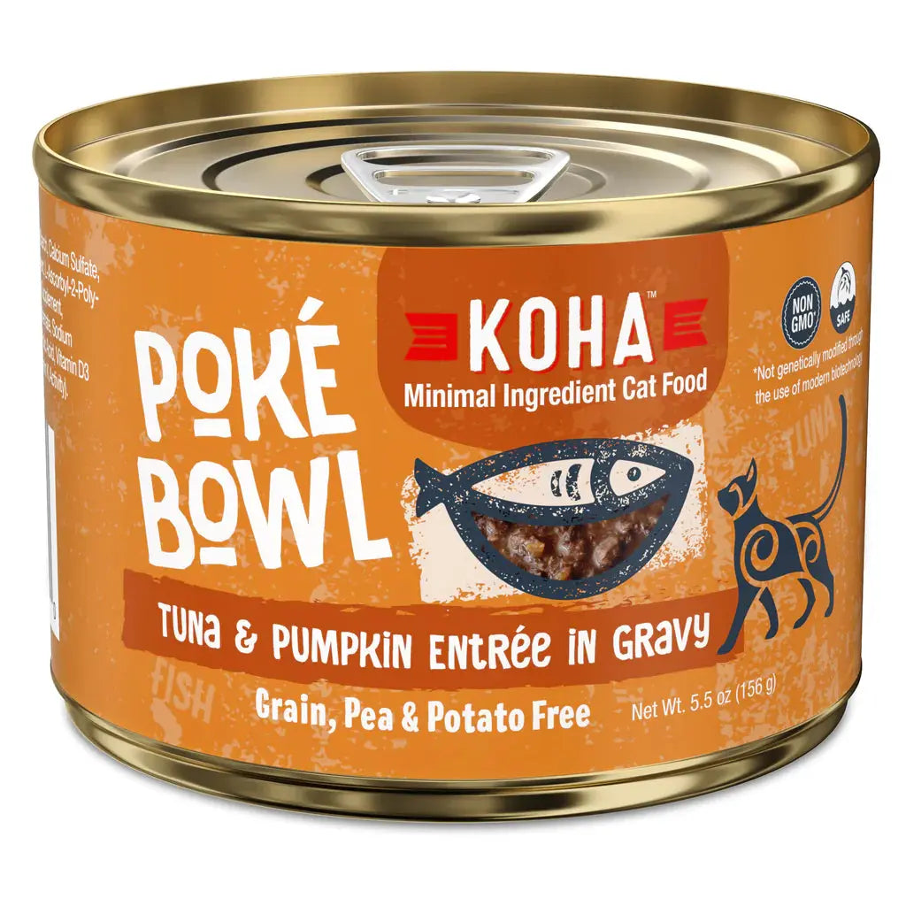 KOHA Poké Bowl Tuna & Pumpkin Entrée in Gravy for Cats KOHA