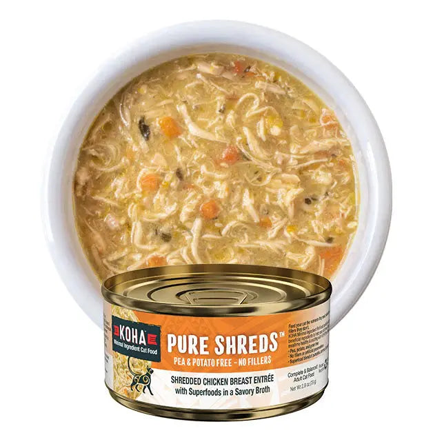 KOHA Pure Shreds Shredded Chicken Breast Entrée for Cats KOHA