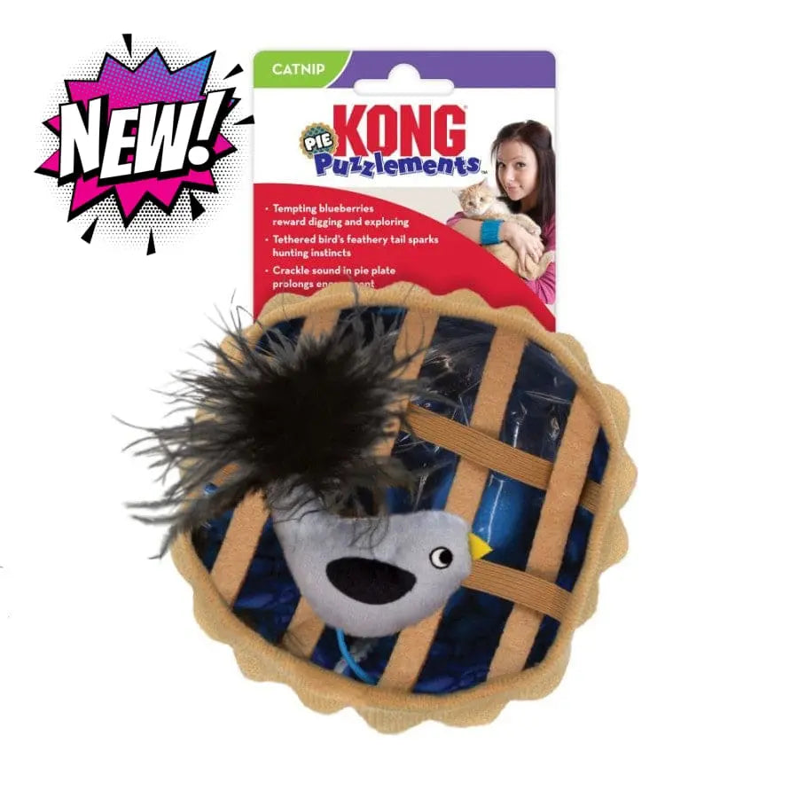 KONG Cat Puzzlements Pie Cat Toy Kong