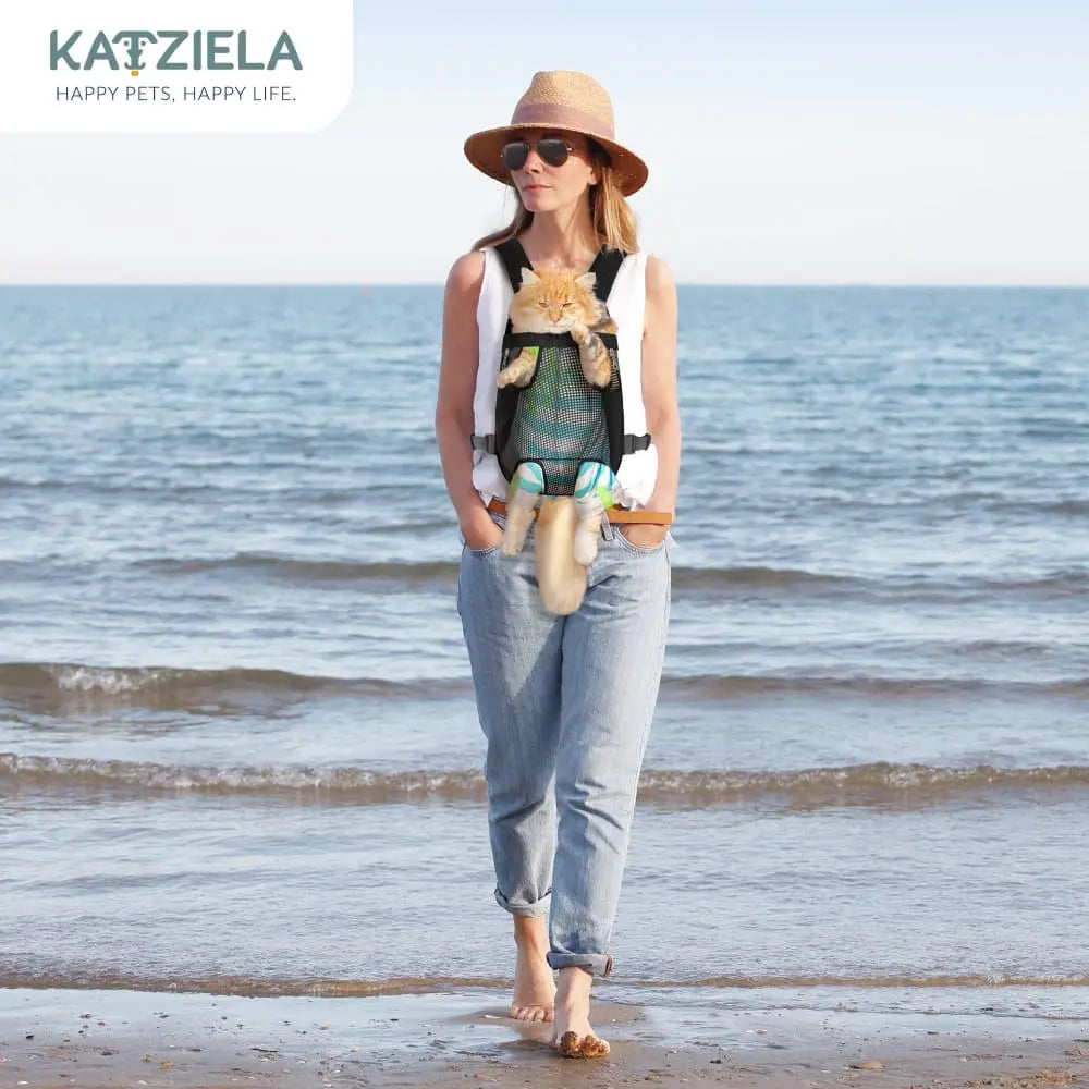 Kangaroo Puppy Pouch Carrier Backpack Travel Katziela