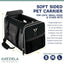 Katziela Deluxe Quilted Airline Approved Pet Dog & Cat Carrier for Airplane Travel Katziela